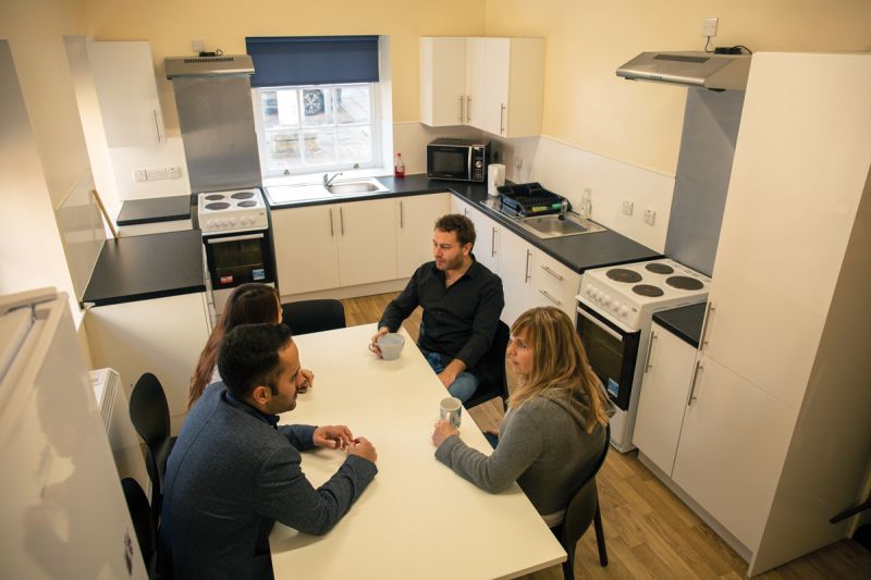 A kitchen at Devonport House