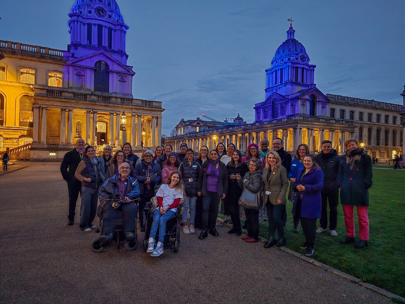 NADSN Conference members outside of Greenwich campus