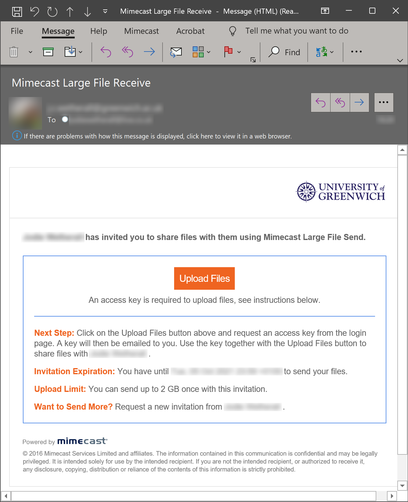 Mimecast Large File Send | IT and Library Services | University of ...
