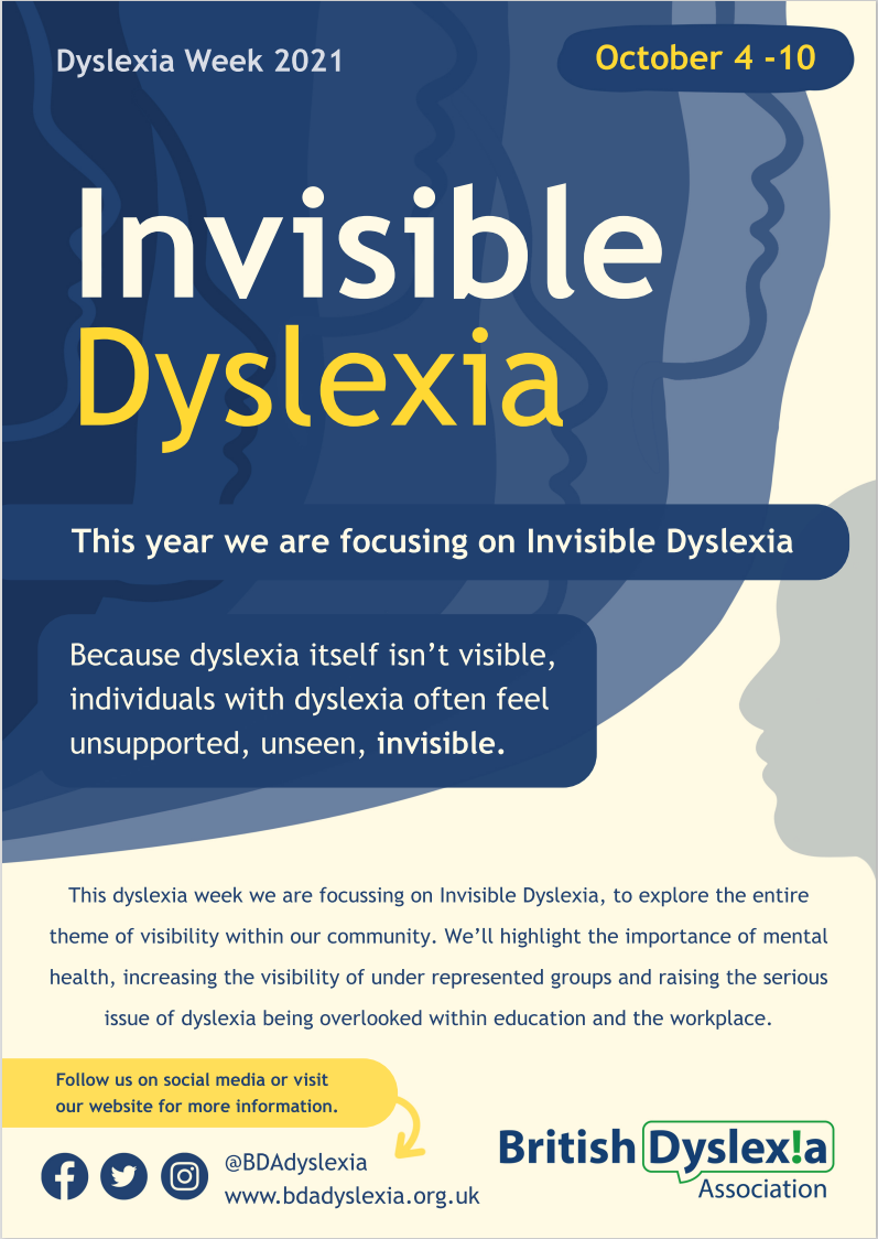 Dyslexia Awareness Week 4 10 October Articles University of Greenwich