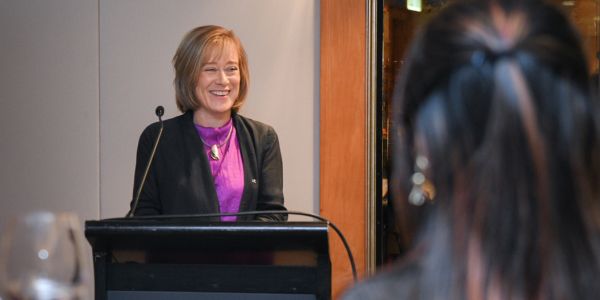 Professor Jane Harrington at the Hong Kong Alumni Reception