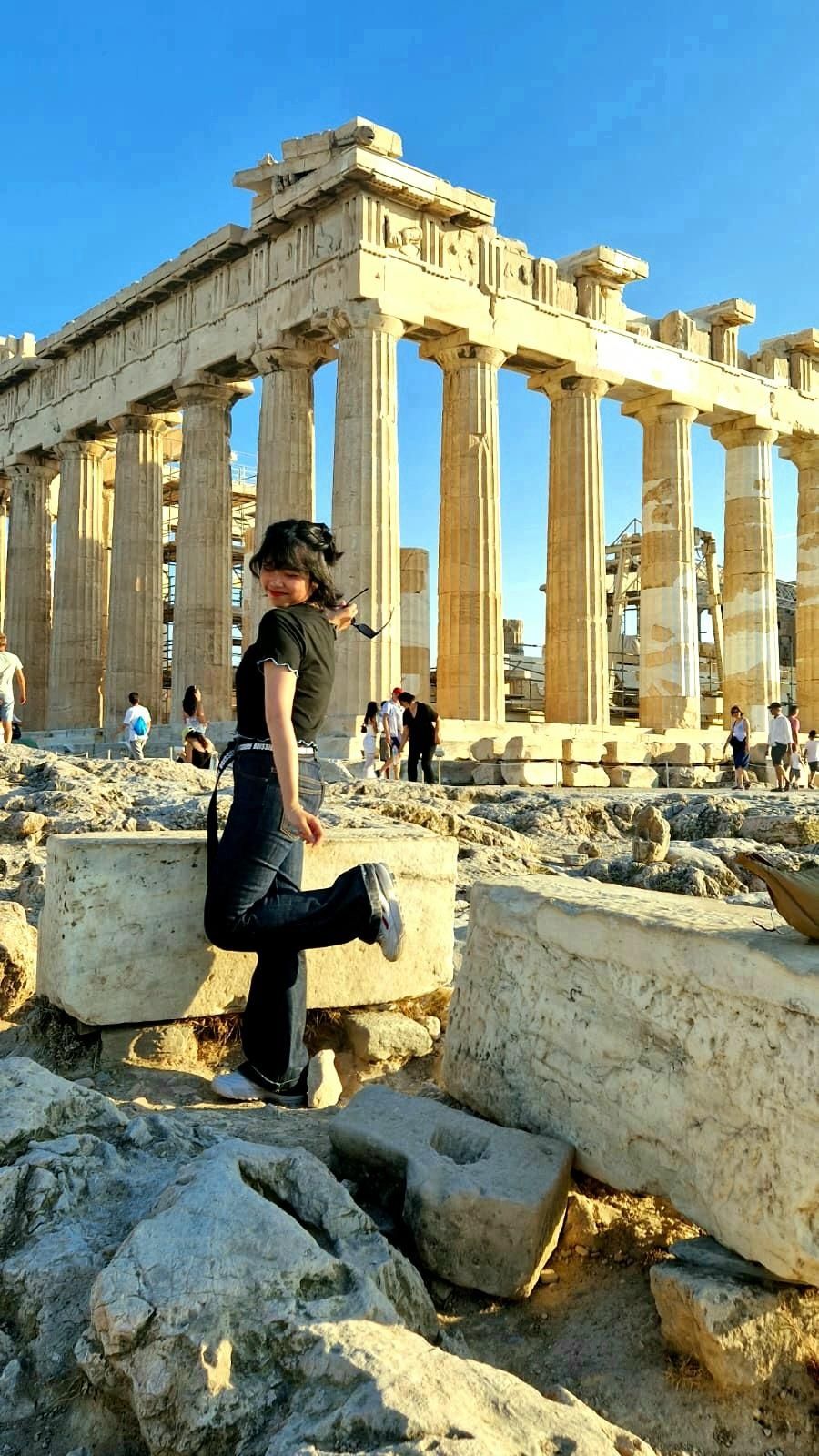 Maya in Athens, Greece whilst on her 2-week Global Summer Programme