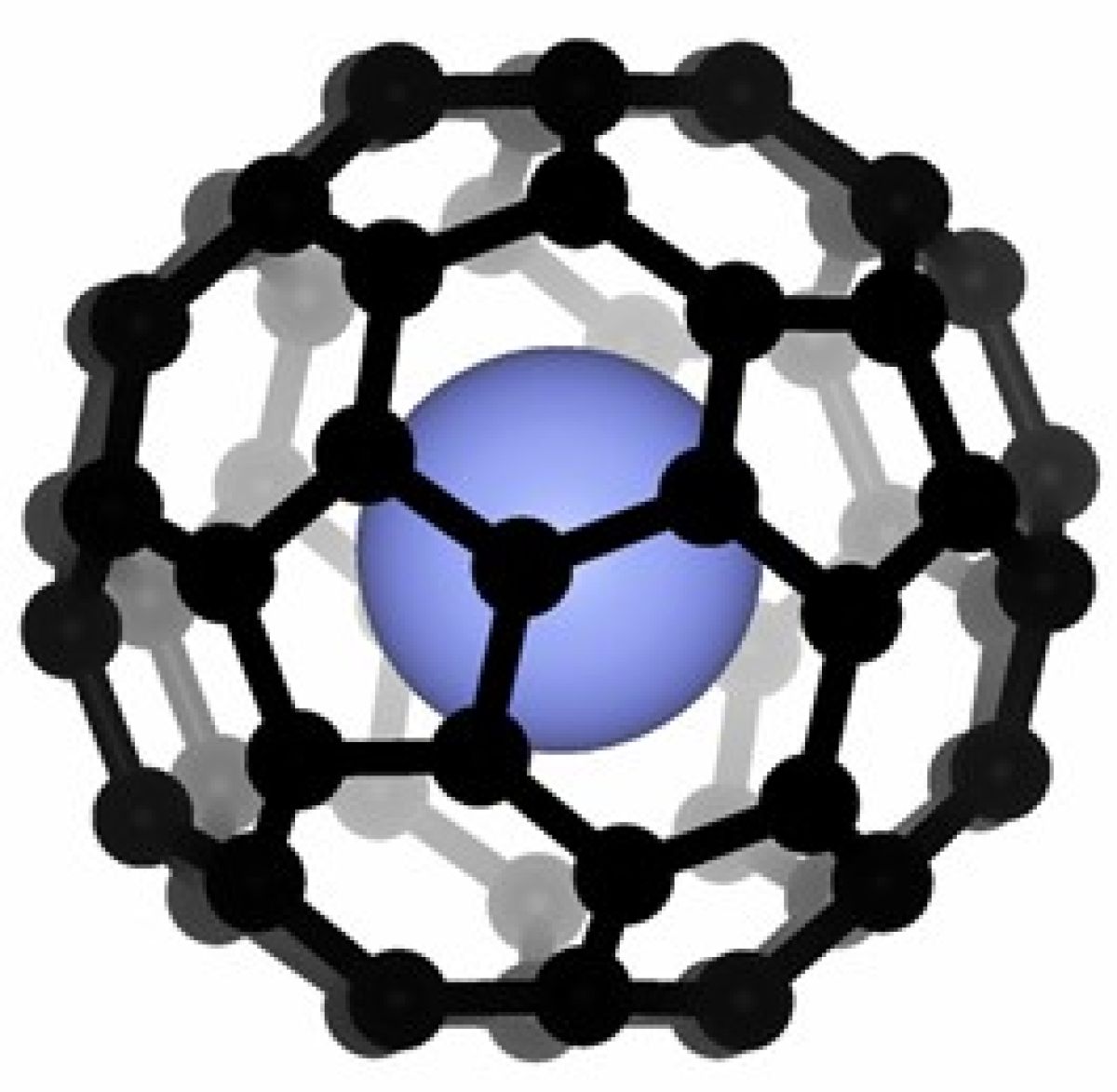 Model of the N@C60 molecule