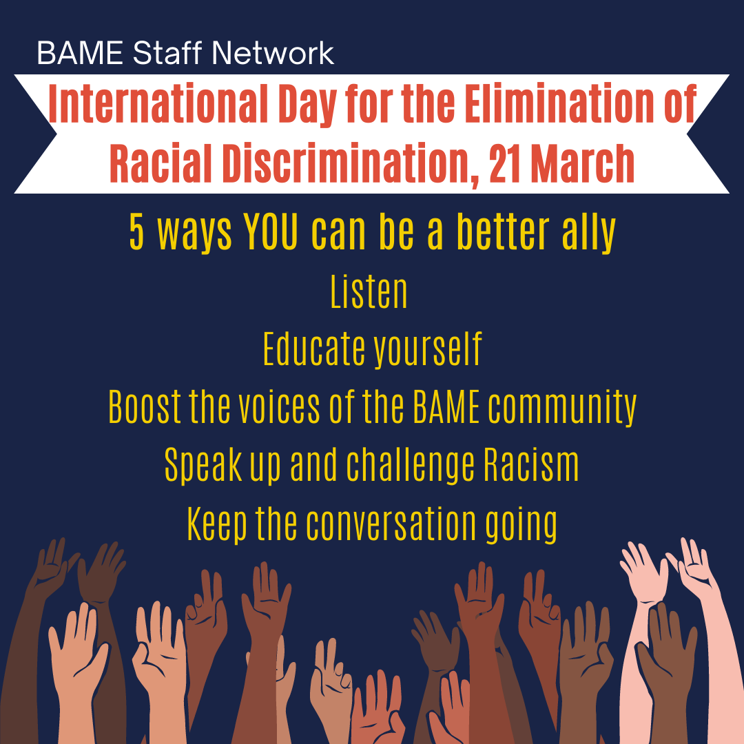 Bame Staff Network Marks The International Day For The Elimination Of Racial Discrimination