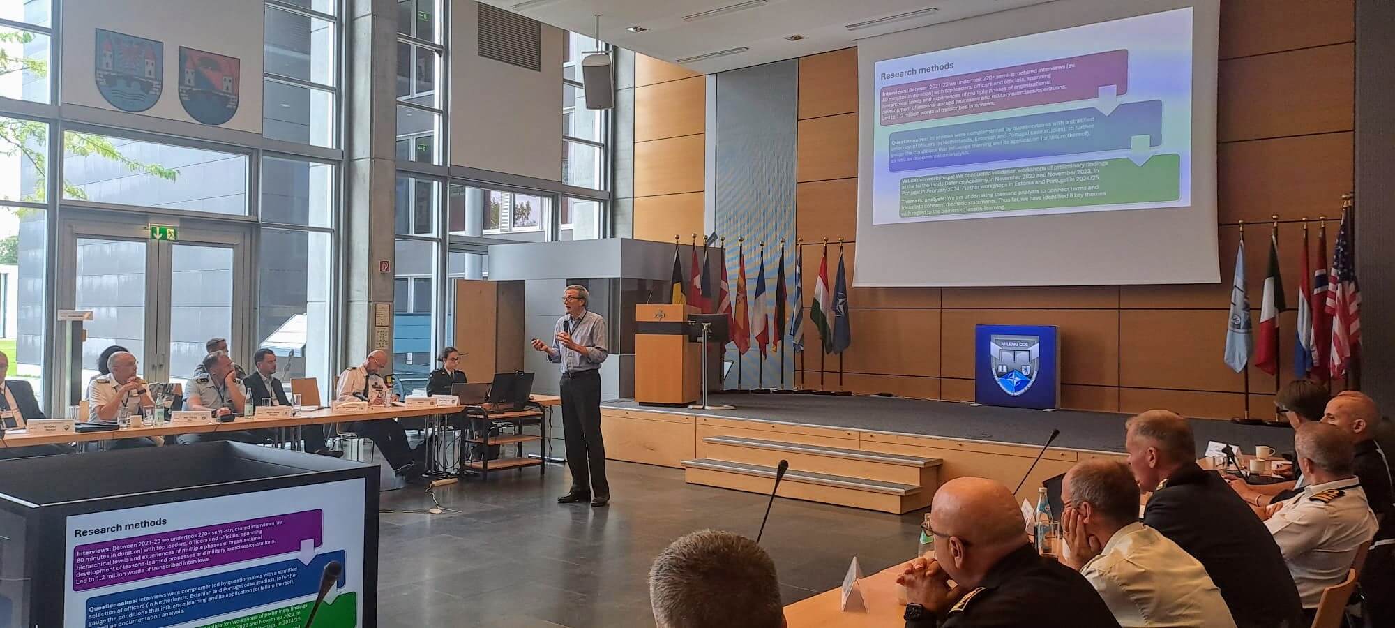 Dr John Tull co-leading the NATO COE workshop